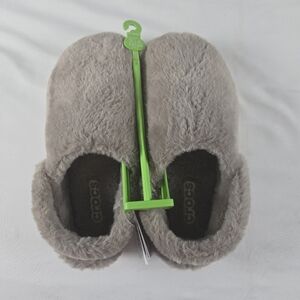 Unisex Crocs Classic Unforgettable Clogs Taupe Fur Slippers Womens 7 Mens 5